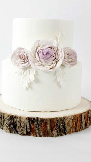 2 tier Elegant with flowers