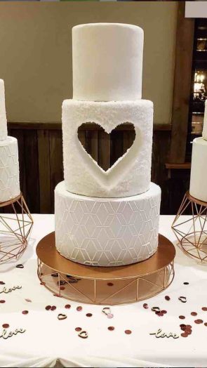 modern wedding cakes oak park