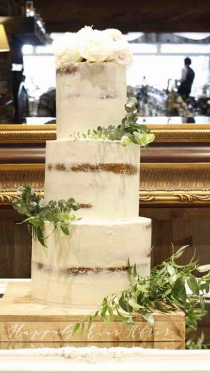 semi naked wedding cakes park