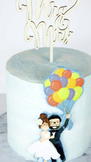 single tier wedding cake oak park